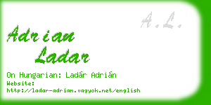 adrian ladar business card